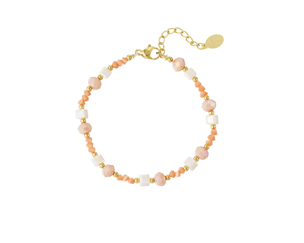 Armband twisted love Oranje